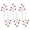 Style 1, variant on Yihuala 6pcs Love Themed Heart Stems Artificial Plant For Wedding Decoration Valentine's Day Heart Pick