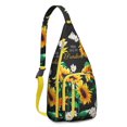 thumbnail image 1 of Butterfly Sunflower Backpack - Whimsical Floral & Insect Motifs, Compact Anti-Theft Pack, 1 of 4