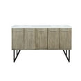 thumbnail image 3 of Lancy 60 in W x 20 in D Rustic Acacia Double Bath Vanity and Cultured Marble Top, 3 of 10