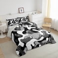 thumbnail image 3 of Feelyou Cartoon Camouflage Bedding Comforter Set, Abstract Grey Twin Comforter Sets, Teens Kids Boys Girls Reversible Bedding Set, Super Cozy Room Decor, 2-Piece, 3 of 8