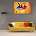 thumbnail image 5 of Startonight Canvas Wall Art Abstract - Abstract Dancers Red Blue Painting - Large Framed 32" x 48", 5 of 6
