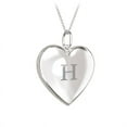 thumbnail image 1 of Initial Heart Locket Necklace in 10K White Gold, 1 of 2