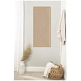 thumbnail image 2 of Kate and Laurel Framed Fabric Pinboard 18 x 42, Beige Lattice Pattern Printed Linen Classic Bulletin Board for Use as a Vision Board or Wall Organization, Florence Gold Frame, 2 of 8