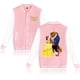 thumbnail image 2 of Chaqueta de béisbol de La Bella y la Bestia para hombre y mujer, estilo hip hop, estilo Harajuku, ropa de calle, abrigos universitarios holgados para niños y niñas, 2 of 4