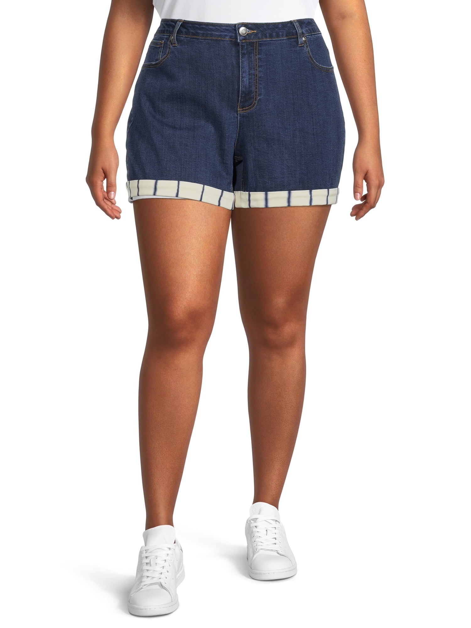 romans plus size shorts