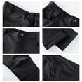 thumbnail image 6 of Fleece Lined Cargo Pants for Men Waterproof Pants Winter Warm Ripstop Cargo Pants with Pockets Black 2XL, 6 of 9