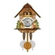 thumbnail image 2 of Wmhnj Reloj de pared de cuco retro con alarma y campanilla. Mecanismo de madera artesanal. Funciona con pilas. Ideal para la decoracin del saln., 2 of 8