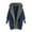 Blue, variant on Womens Winter Coat Double-faced Fleece Plush Coat Outwear Casual Fall Winter Warm Coats Solid Color Loose Long Sleeve Tops Outerwear Black XXL(12)