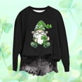 thumbnail image 2 of Camiseta de Manga Larga de la Mujer Grinch Navidad Impresa Casual con Detalle de la Manga Festiva, Camisetas de Navidad de Manga Larga de la Mujer, 2 of 5