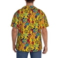 thumbnail image 3 of Pofeuu Dancing African Women Print Mens Casual Short Sleeve Shirts Beach Summer Spread Collar Pocket Tops Men's Casual Short-sleeved Shirt-4X-Large, 3 of 5