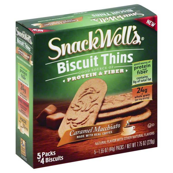 SnackWell's Caramel Macchiato Protein & Fiber Biscuit Thins, 1.55 Oz