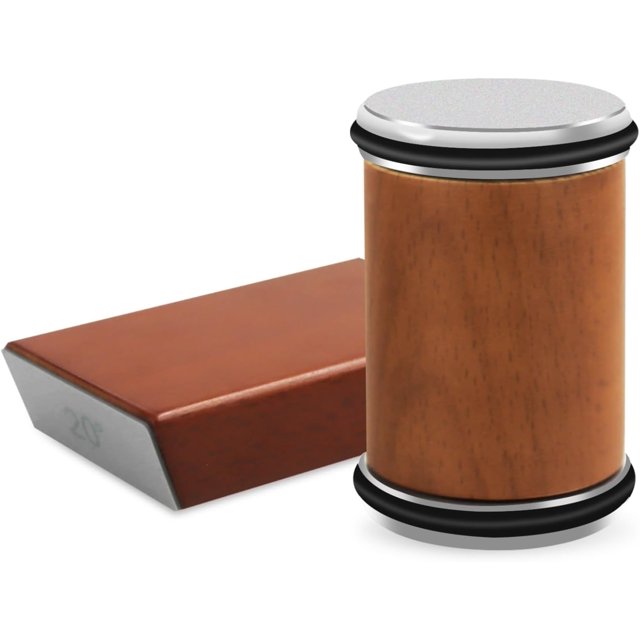 Auch Knife Sharpener Tool, Rolling Knife Sharpener Kit, Knife Sharpening with Ceramic for Steel of Any Hardness, Kitchen Knife Sharpener with 15 & 20 Degree Magnetic Angle (Knife Sharpener)
