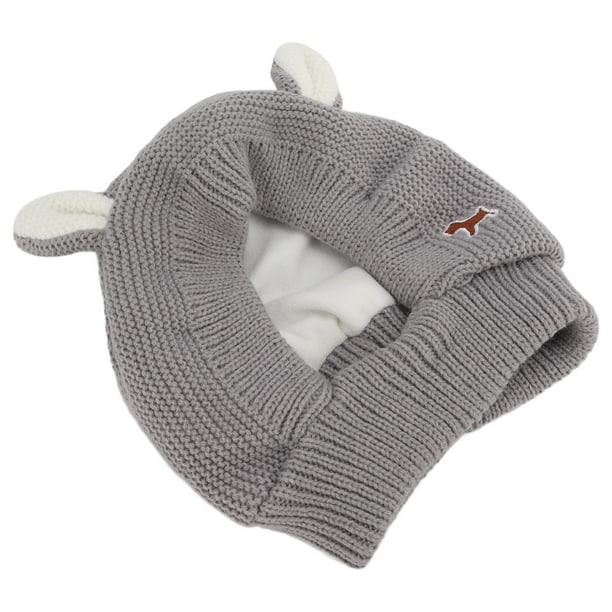 Dog Woolen Hat, Relieve Anxiety Cozy Knitted Rabbits Ear Pet Hat Soft