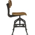 thumbnail image 2 of Hawthorne Collections Tabouret de Bar Réglable en Acier Industriel de 23'' en Brun, 2 of 4