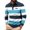 Navy, variant on Zylanna Men's Long Sleeve Polo Shirts, Turndown Collar Spring Fall Striped Slim Fit Casual Pullover Tops for Man Black