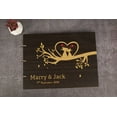 thumbnail image 4 of Darling Souvenir Personalized Engraved Laser Cut Wedding Guest Book Wooden Cover Sign-in Book Registry Guestbook Scrapbook-55, 4 of 7