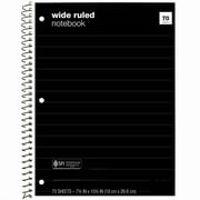 Wide Ruled 1 Subject Flexible Paperboard Cover Spiral Notebook - ub&ub