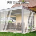 thumbnail image 5 of Full Size 16oz Clear Tarp w/Grommet Transparent Heavy Duty Waterproof Tarp Cover, 5 of 8