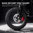 thumbnail image 4 of Skeri Electric Dirt Bike for Teens Adults, 14"/12" Fat Tire 2000W (Peak 3200W) 48V 21AH Battery 32MPH Hydraulic off-Road Age 13+, 4 of 16