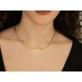 thumbnail image 5 of Figaro Chain Custom Name Gothic Gold Necklace Mother's Gift Women Jewelry, 5 of 9