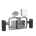 thumbnail image 1 of SmallRig Universal Phone Cage, Smartphone Video Rig Kit with Handles, Handheld Filmmaking Vlogging Case Stabilizer for Videomaker, for iPhone for Samsung for Pixel and Other Android Phones, 1 of 7