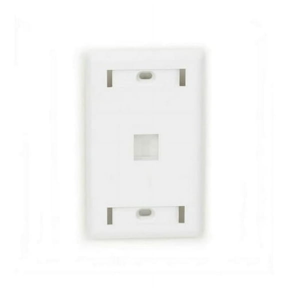 Black Box Network Services WPT458 Gigastation2 Wallplate - 1 Port Single Gang, White