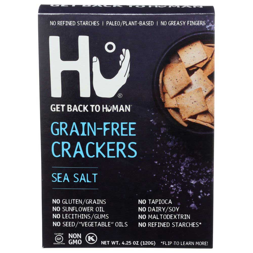 Hu Grain Free Sea Salt Cracker, 4.25 Ounce 6 per case.