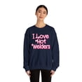 thumbnail image 3 of Welder Wife Husband Boyfriend Girlfriend Sweatshirt, Gifts, Crewneck, 3 of 4