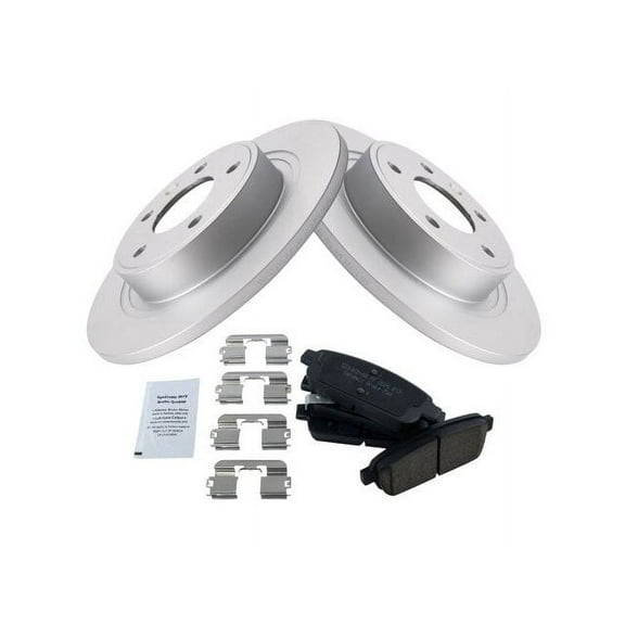 Rear Brake Pad and Rotor Kit - Compatible with 2011 - 2015 Chevy Volt 2012 2013 2014