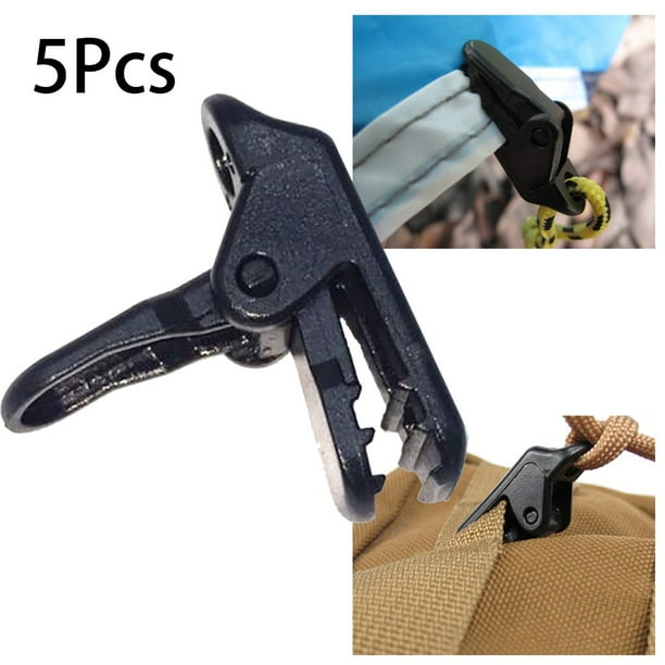 Heavy Duty Outdoor Camping Canopies Tent Awning Clamp Tarp Clips Balck