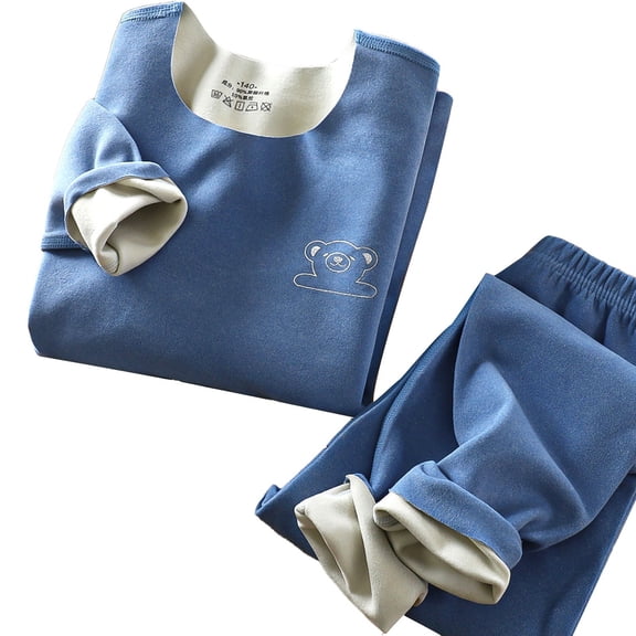 Mercatoo Toddler Baby Clothes Set Autumn Winter Boys' Long Sleeve Shirt Pant 2Pcs Warm Children's Outfit for 1 to 16 Years