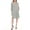 Heather Grey, variant on Women's Crisscross Neckline Relaxed Dress, Sizes S-XL