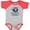 Baseball Heather and Red, variant on Happy Birthday Daddy Cute Boy Boys Baby Bodysuit