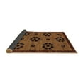 thumbnail image 2 of Ahgly Company Indoor Square Abstract Brown Modern Area Rugs, 6' Square, 2 of 4