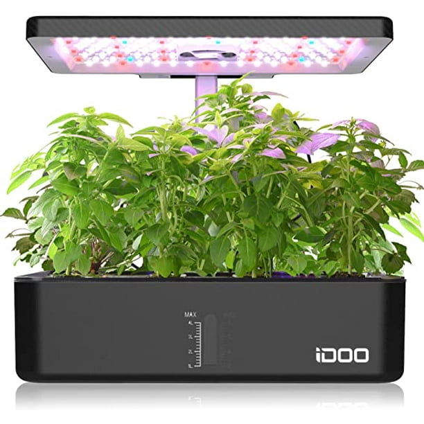 Idoo 12pods Indoor Herb Garden Kit Hydroponics Growing System With Led Grow Light Smart Planter For Home Kitchen Automatic Timer Germination Height Adjustable Id Ig301 No Seeds Com Idoo 12pods Indoor Herb Garden Kit, Indoor Herb Garden Kit With Light