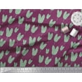 thumbnail image 2 of Soimoi Pink Georgette Viscose Fabric Banana Leaves Print Fabric by Yard 42 Inch Wide, 2 of 3