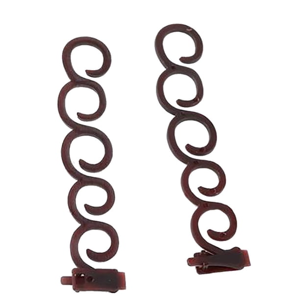 Fiudx Kit de Peinado, 2 Pinzas para Trenzas Francesas, Herramienta Fácil para Hacer Moños, Herramientas de Plástico Duraderas para El Cabello, Looks Elegantes y Rápidos, Uso Diario En Bodas y Fiestas