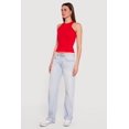 thumbnail image 3 of Women's Seamless Rib Knit Cropped Racerback Tank Top, 3 of 4