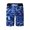 A-Blue301, variant on XIAONU Camouflage Print Shorts for Men Drawstring Waist Side Pockets Sport Bottoms