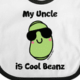 thumbnail image 4 of Inktastic Cool Beans Uncle Boys or Girls Baby Bib, 4 of 4