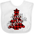 thumbnail image 3 of Inktastic Red Buffalo Plaid Christmas Tree Boys or Girls Baby Bib, 3 of 4