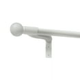 thumbnail image 6 of Zenna Home Smart Rods 18" - 48" Adjustable Wall Mount Café Window Curtain Rod, Easy Install, White, 6 of 7