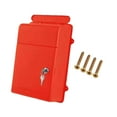 thumbnail image 2 of Buzón de pared de apertura amplia con llave y cerradura. Sugerencia de buzón con cerradura. Rojo, 2 of 9