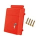 thumbnail image 2 of Buzón de pared de apertura amplia con llave y cerradura. Sugerencia de buzón con cerradura. Rojo, 2 of 9