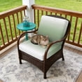 thumbnail image 4 of Outdoor Patio Cushion Covers 4 Pack Ombre Sage Green Patio Chair Cushion Covers with Ties and Zipper Gradient Color Waterproof Outdoor Seat Cushion Covers for Patio Furniture 22"x22", 4 of 9