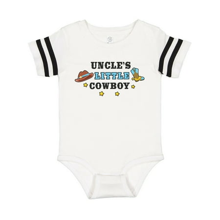 

Inktastic Uncles Little Cowboy with Cowboy Hat and Boots Gift Baby Boy Bodysuit