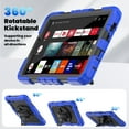 thumbnail image 5 of For Samsung Galaxy Tab A9 Case 8.7 inch, 360 Rotating Shockproof Cover with Stand, Screen Protector, Shoulder Strap (2023, SM-X110/X115/X117), Blue, 5 of 7