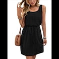 thumbnail image 2 of Vestido Mini con Cordón Texturizado y Calado para Mujer, Color Negro, Talla S, 2 of 10