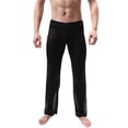 thumbnail image 2 of TIHLMK Men See Through Mesh Long Pants Underpants Sheer Trouser Soft Thin Mesh Lingerie, 2 of 7