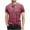 Red, variant on Mens Tunic Tops Dressy Casual 3/4 Sleeve Button Down Blouses for Men Mens T Shirts Loose Fit Cotton Summer Clothes for Mature Men 2025 Vacation Plus Size Shirts for Men